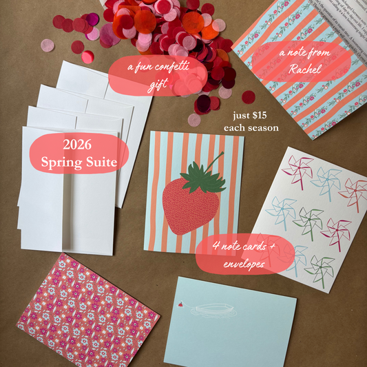 Quarter Notes - Seasonal Note Card Subscription